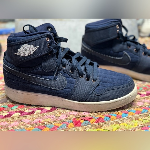 AJKO High OG Canvas ‘Obsidian’ size 10.5M. Air Jordan 1 KO (1985). - Picture 7 of 13